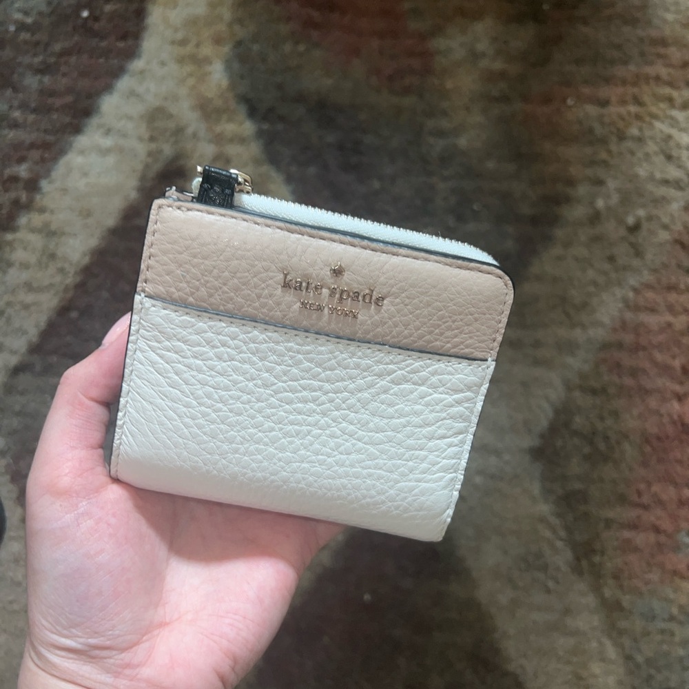 Kate Spade Cream and Tan Leather Bag